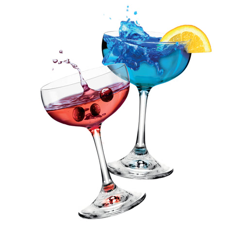 Coupe Cocktail Glasses - Set of 6 - 7.44 fl oz / 220 ml