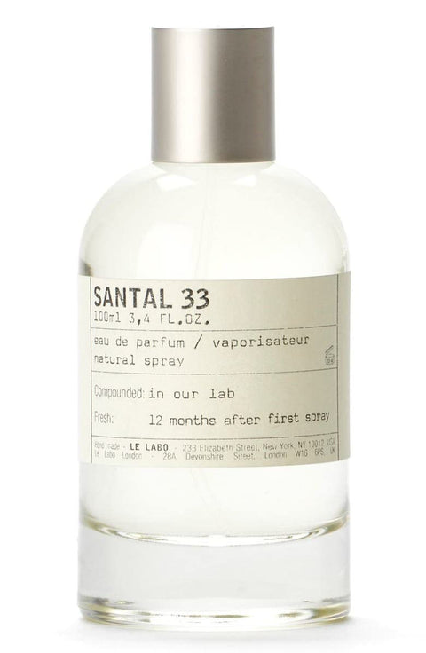 Le Labo Santal 33 for Unisex Eau de Parfum Spray 3.4 Oz / 100 Ml