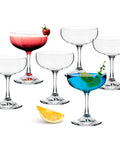 Coupe Cocktail Glasses - Set of 6 - 7.44 fl oz / 220 ml