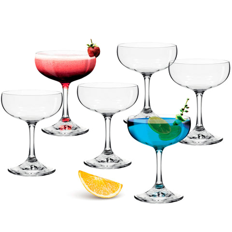 Coupe Cocktail Glasses - Set of 6 - 7.44 fl oz / 220 ml