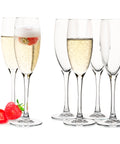 Champagne Glasses - Set of 6 - 6.25 fl oz / 185 ml